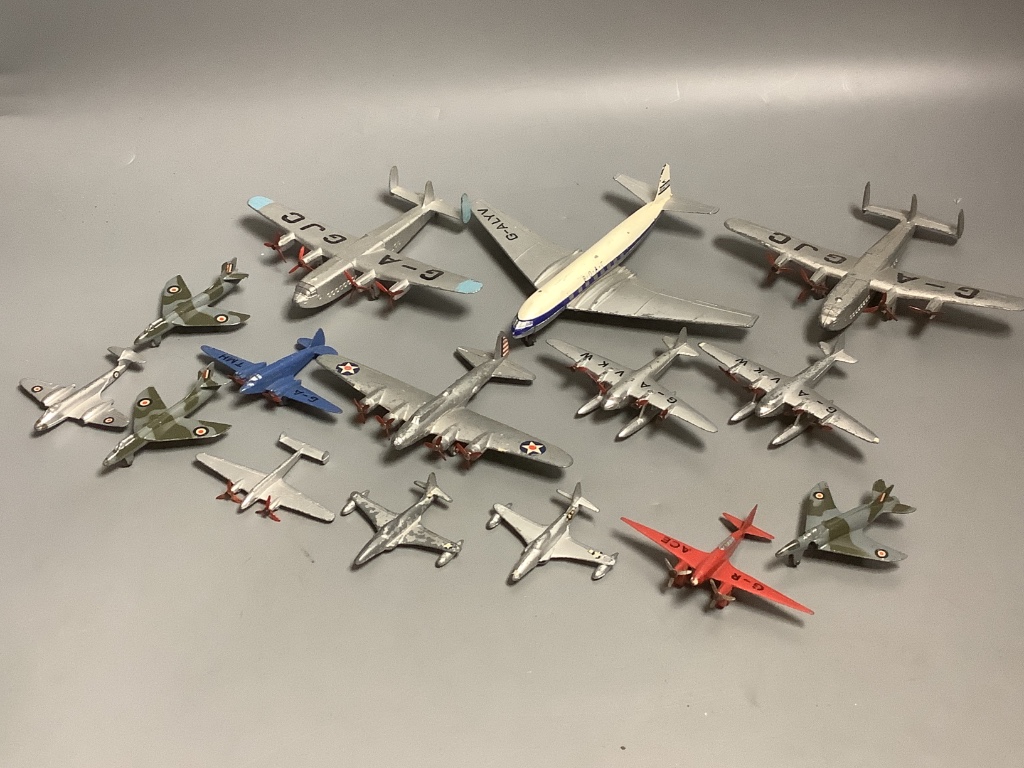 Dinky and Meccano ltd die case aeroplanes